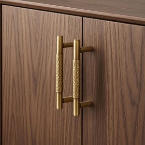 Maniglia in ottone martellato per scarpiera, pomello moderno per cassetto, maniglia per armadio e mobile da cucina.