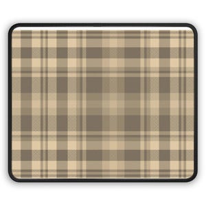 Plaid Mouse Pad | Stylish Desk Accessory, Gamer Gift, Office Decor, Computer Mat, Home Office Essentials