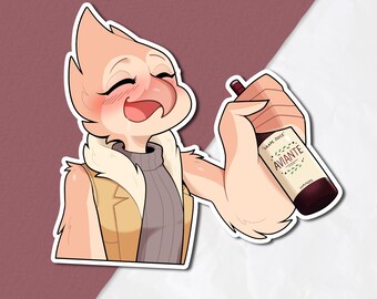 Grape Juice Sticker (3x3)