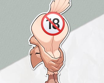 Owl Peach Sticker (2.5x3)