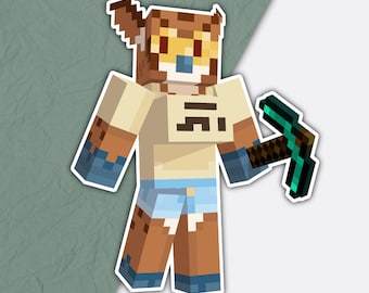 Minecraft Avery Sticker (3x3)