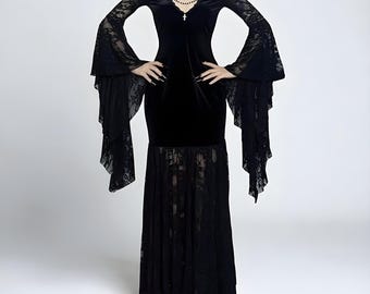 knee length dresses for ladies Hecate Lace Maxi Dress [Ivory]