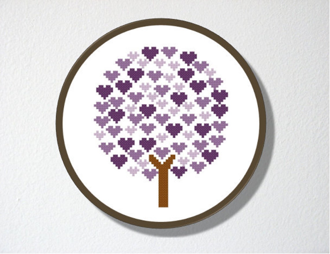 Counted Cross Stitch Pattern PDF. Instant Download. Tree of - Etsy