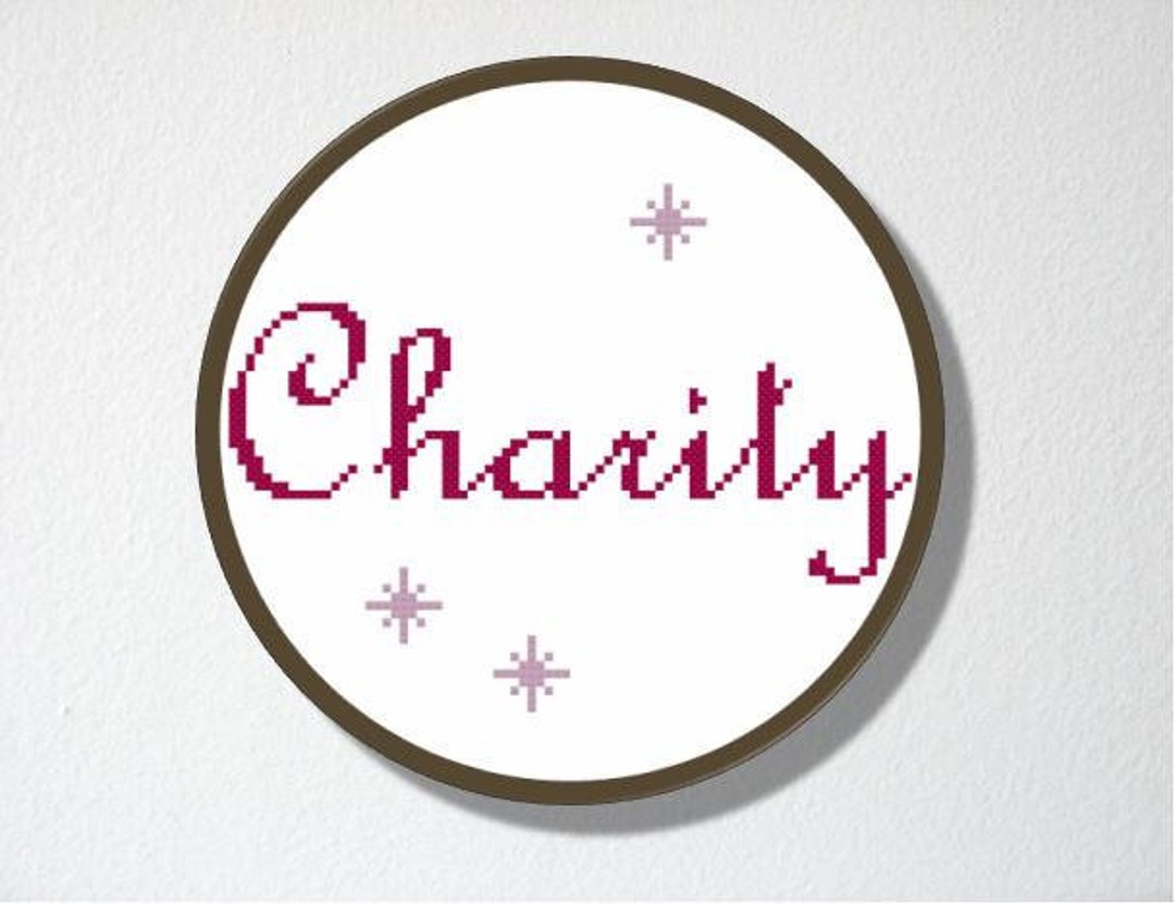 Counted Cross Stitch Pattern PDF. Instant Download. Charity. - Etsy