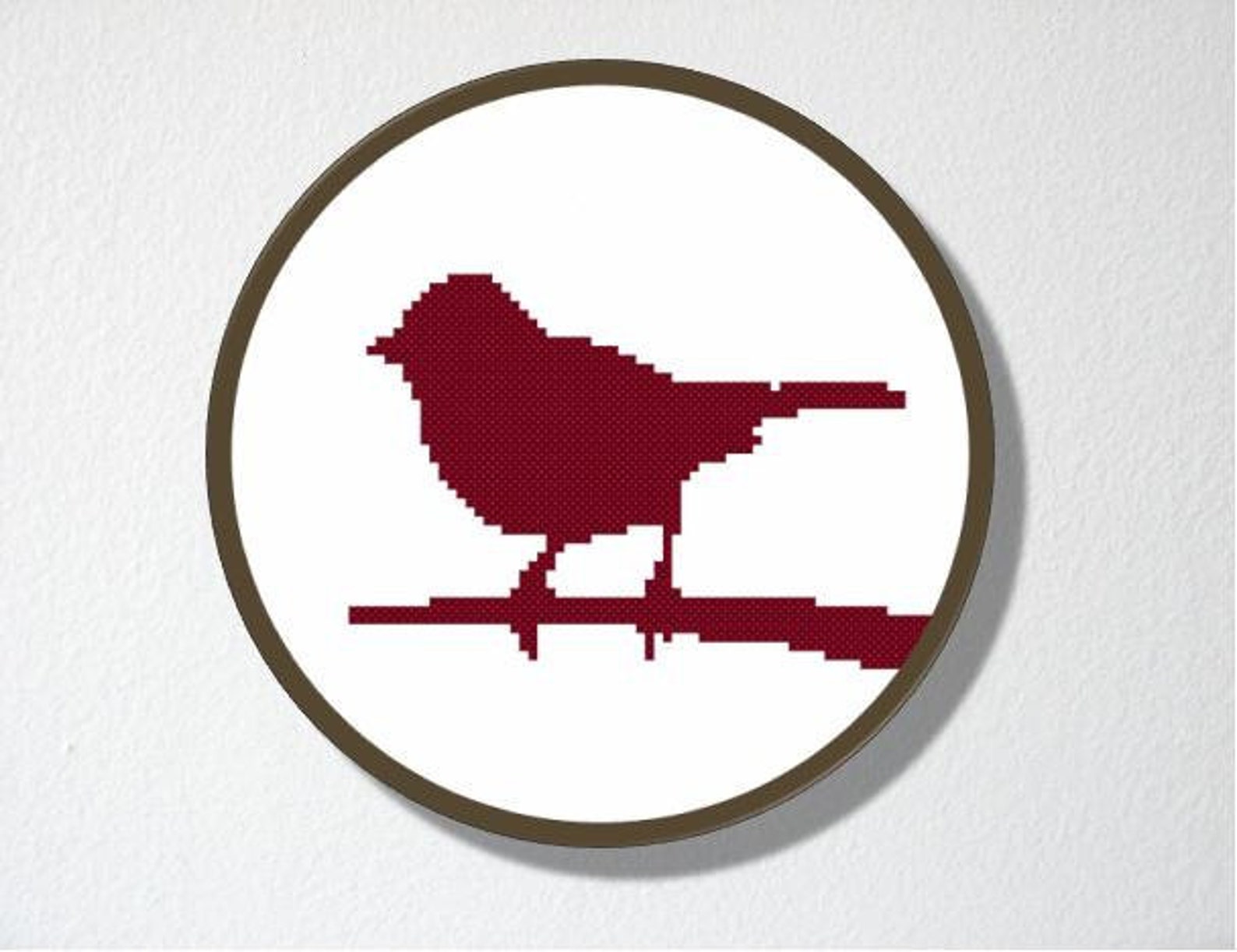 Counted Cross Stitch Pattern PDF. Instant Download. Sparrow Etsy