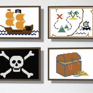 Treasure Map. Counted Cross Stitch Pattern PDF. Instant Download ...