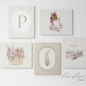 Whimsical Storybook Prints: Nursery Gallery Wall Art (Digital Download Set of 5)