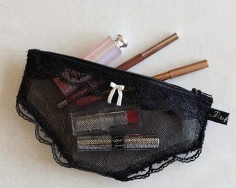 Bolsa de encaje atrevida - Negra