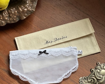 Set da sposa - 8 pochette in pizzo sfacciate