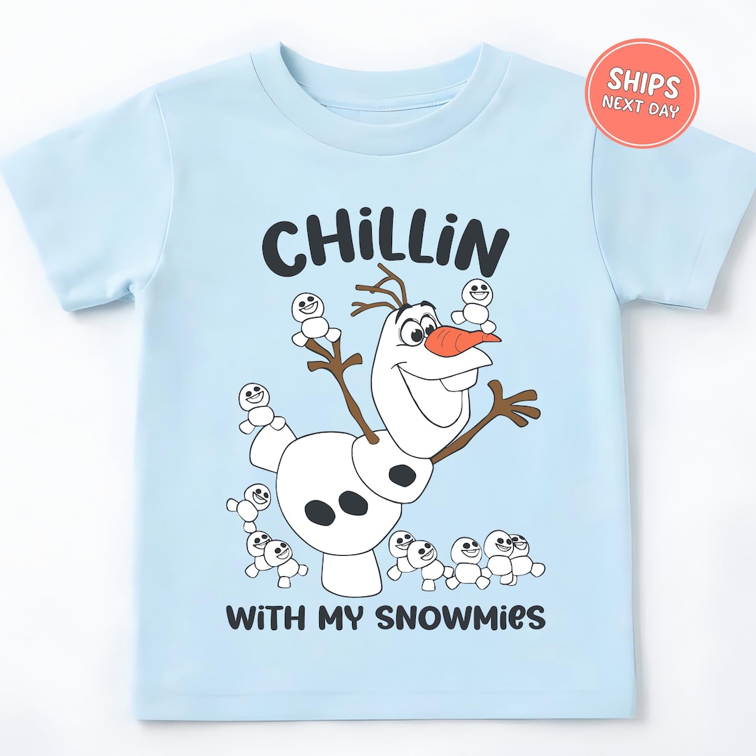 Disney Olaf Shirt Kids Frozen Disney Shirt Chillin With My Snowmies Shirt Baby Bodysuit Fu
