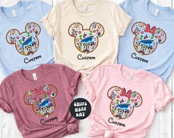 Custom Disney Cruise Shirts Disney Family Matching Shirts Mickey & Friends Disney Pirates Cruise Trip Shirts 2026 Disney Cruise Group Shirts