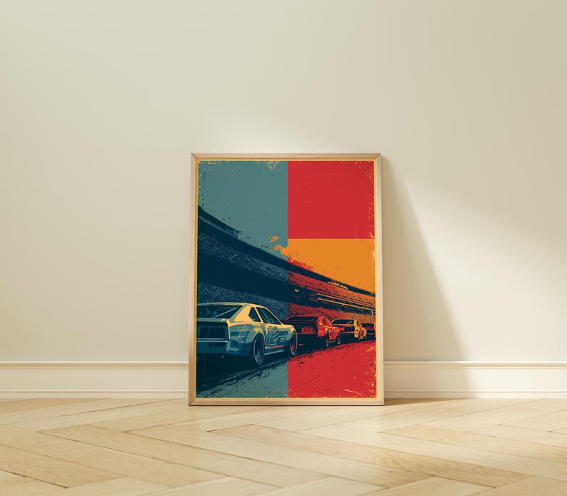 Cars Poaster Vintage Motorsport Art Print | Classic Race Car Poster - Etsy UK