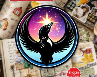 Minnesota Rebel Alliance Political Sticker,  Magnet, MN State Bird Loon Protest & Resistance Sticker, Anti ICE Sticker, Gift for Adults