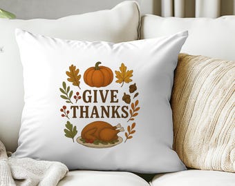 Funda de almohada de pavo de Acción de Gracias: decoración otoñal para el hogar, un ambiente acogedor de otoño