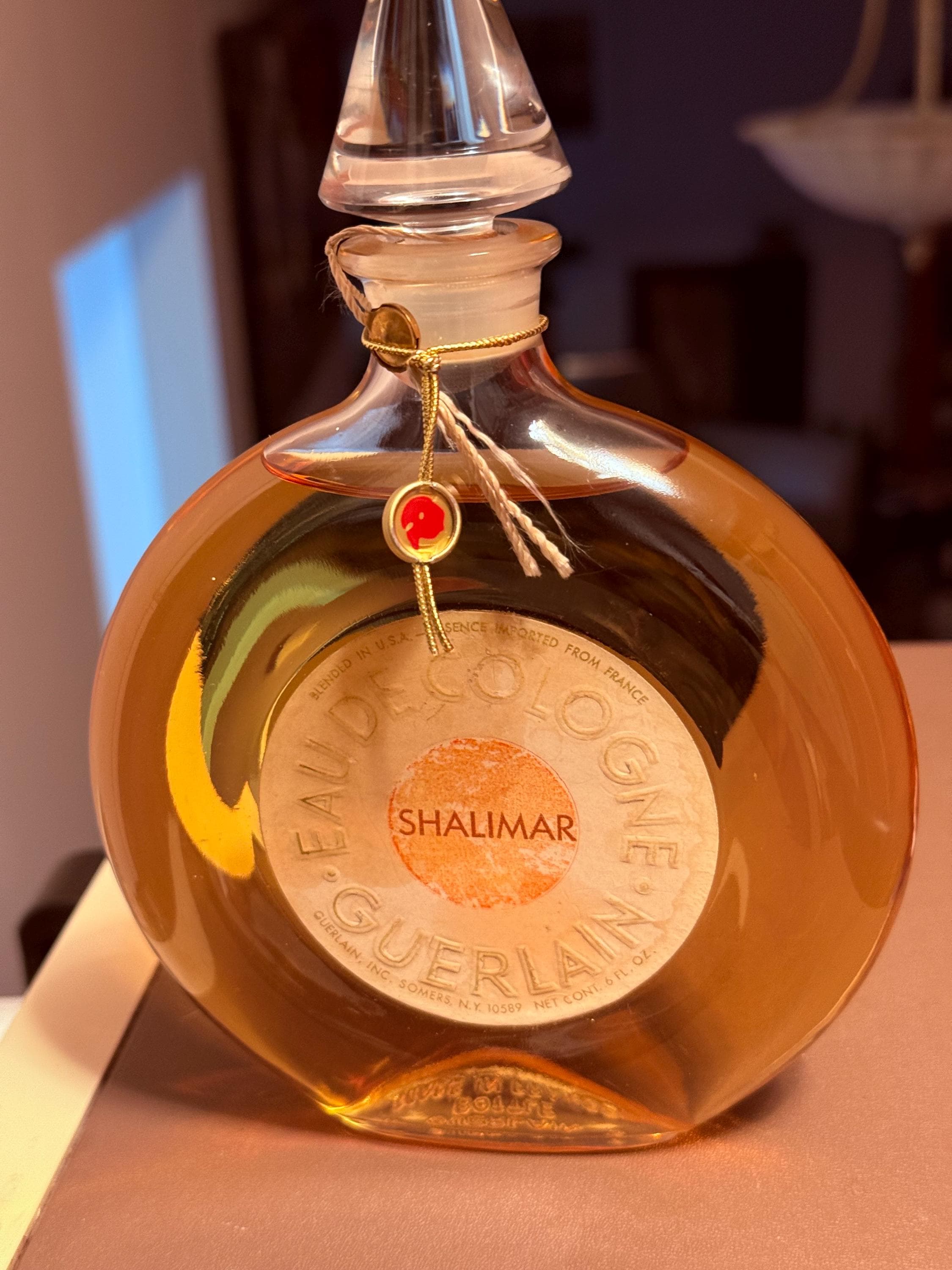 Guerlain, Shalimar, 6 Oz. Flacon, Eau De Cologne, Flacon Montre
