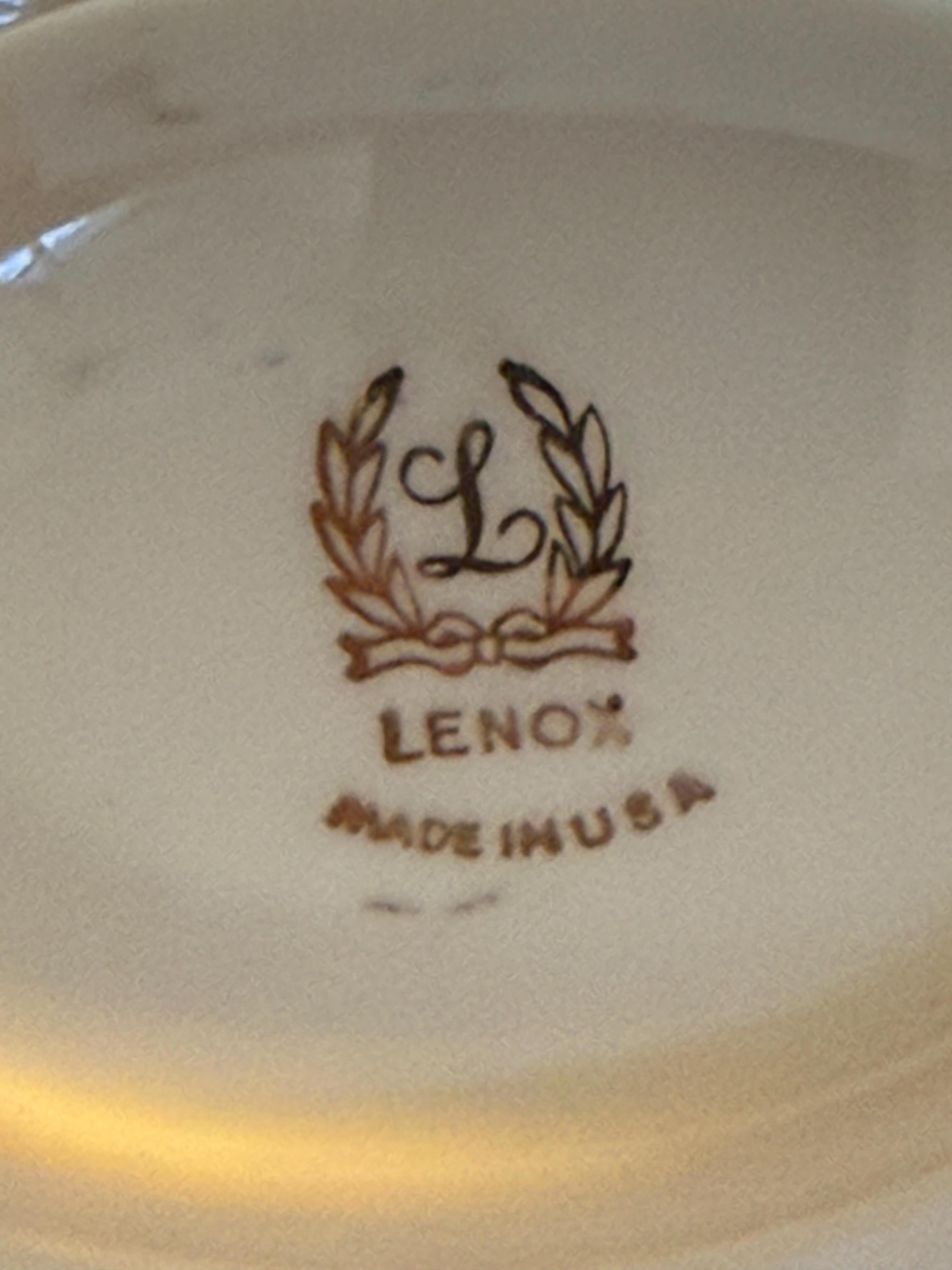 Vintage Lenox Sans Souci Basket: Ivory Porcelain With 24K Gold