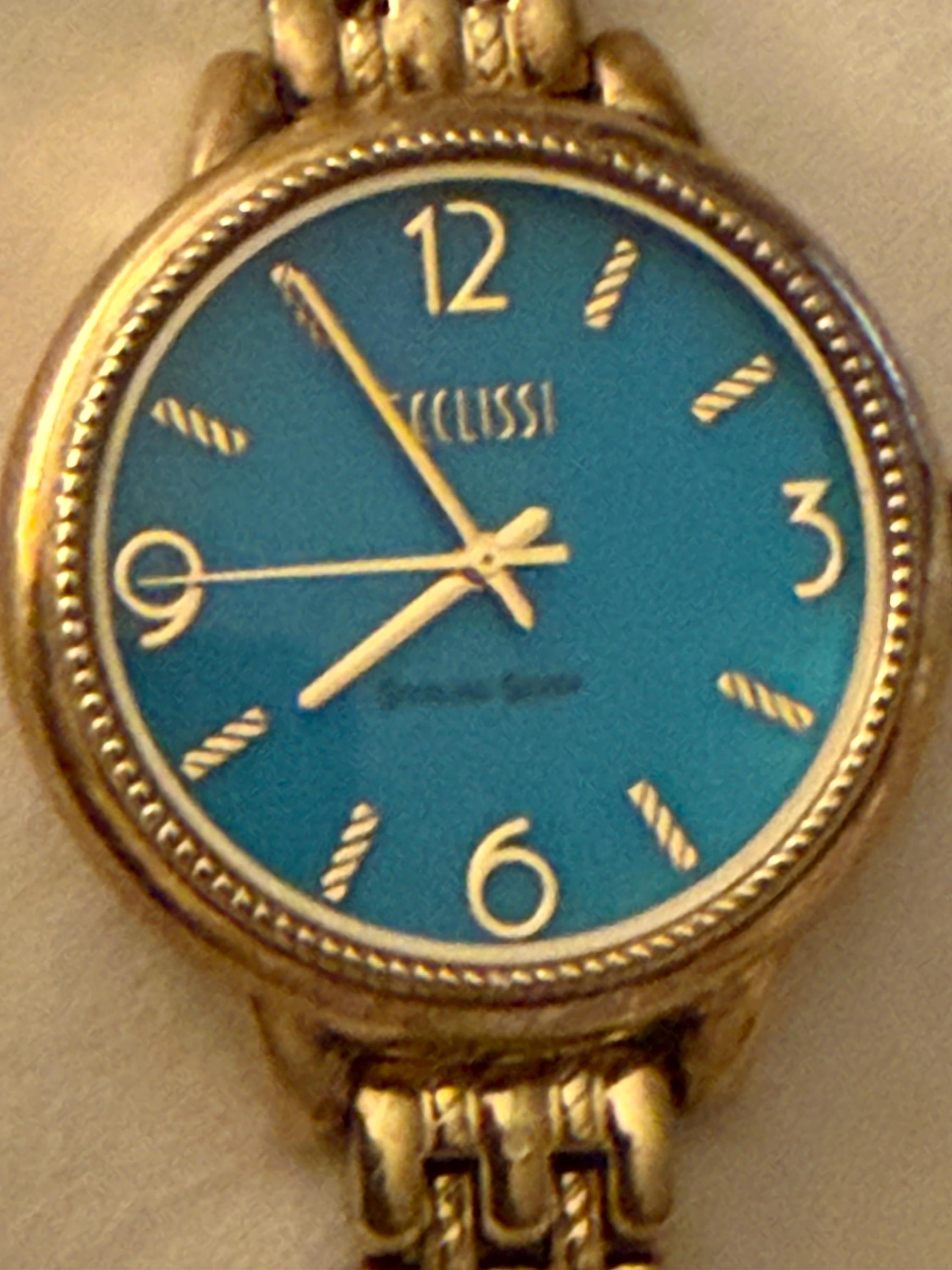 Beautiful Gold tone Ecclissi watch ECCLISSI Watch, Sterling Silver Quartz Bangle Wrist Watch  main image 4