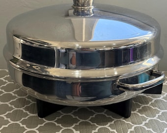 Sartén eléctrica de acero inoxidable Farberware de 30 cm (12"), fabricada en EE. UU., modelo 344A.