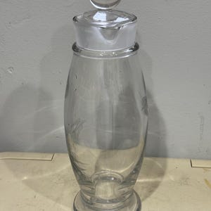 Vintage Cambridge Glass Company Art Deco Cocktail Shaker Martini Shot Bar MCM