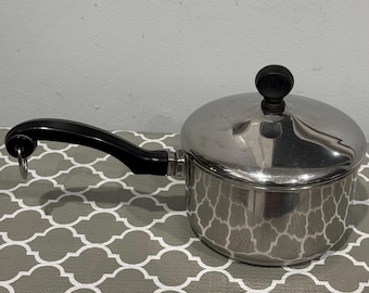 Vintage Farberware Aluminum Clad 1 Quart Saucepan with Lid