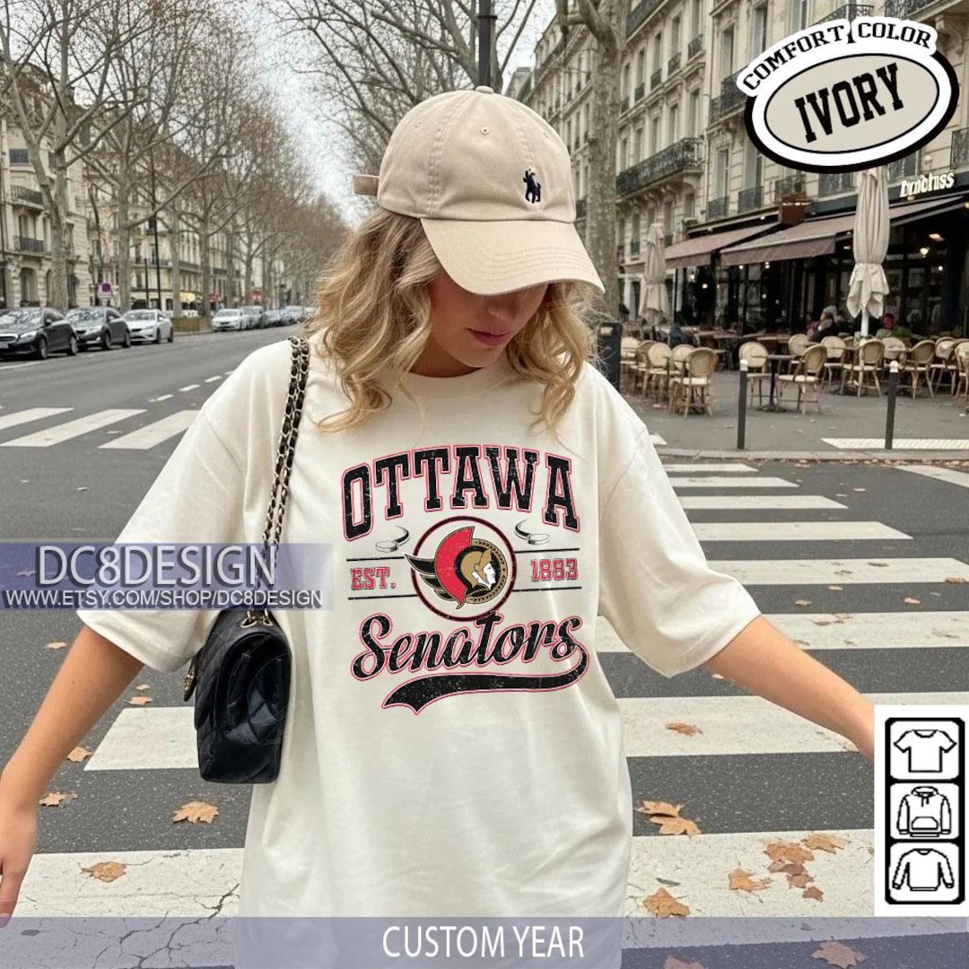 Senator Ritrow Ottawa Senator Vintage Comfort Colors® T-shirt, Ottawa Senator T-shirt ...