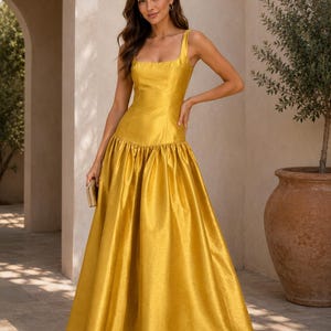 drop waist formal wedding guest dress Trendy Drop Waist Formal Wedding Guest Dress