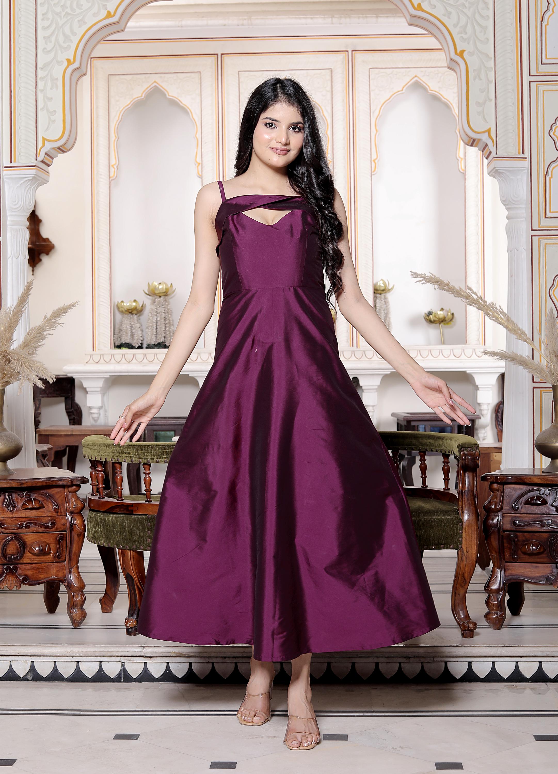 Burgundy Taffeta Maxi Dress for Women, Elegant Formal Evening Gown,  Sleeveless Wedding Guest Dress - Etsy