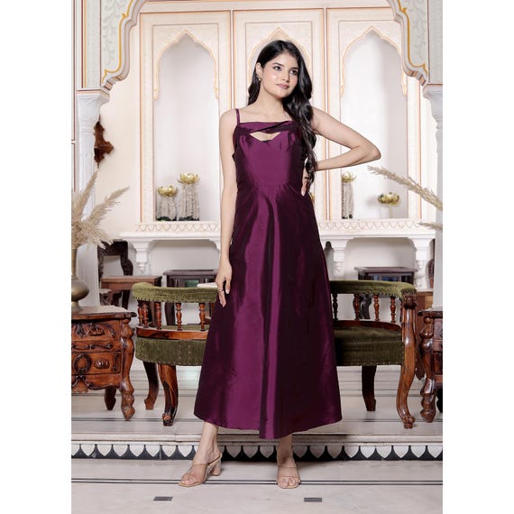 blue dress for baby girl Sexy A Line Straps Wine Red Ankle Length Prom Dresses,Wine Red Formal –  Cutedressy main image 0