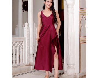 one shoulder long cocktail dresses Elegant Green Prom Dress Mermaid Evening Gowns With Slit Size:XL to 3XL watergel Azazie Pierrette Ready to navy blue