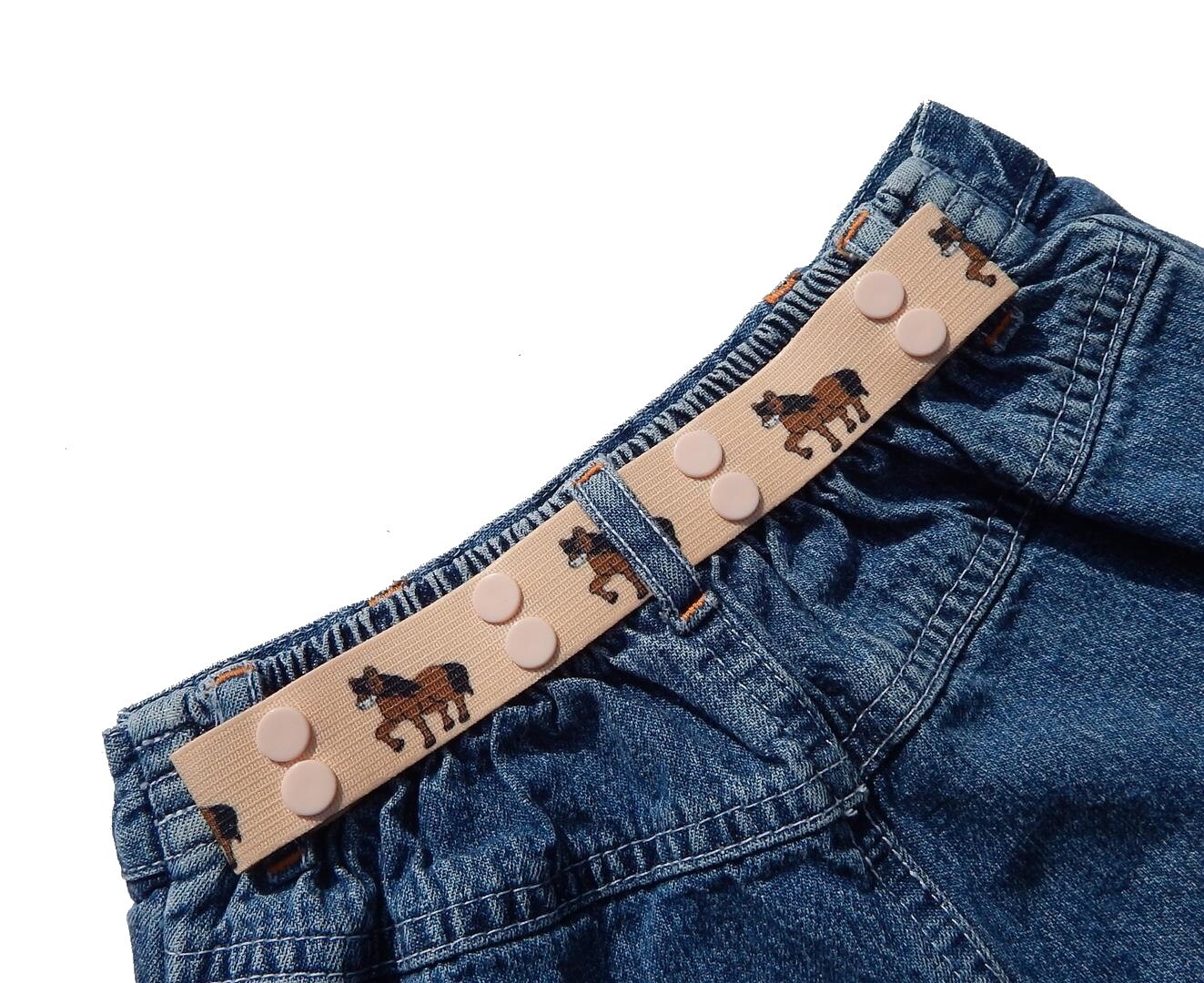 Kids Belt Elastic Snap Belt Horses Etsy