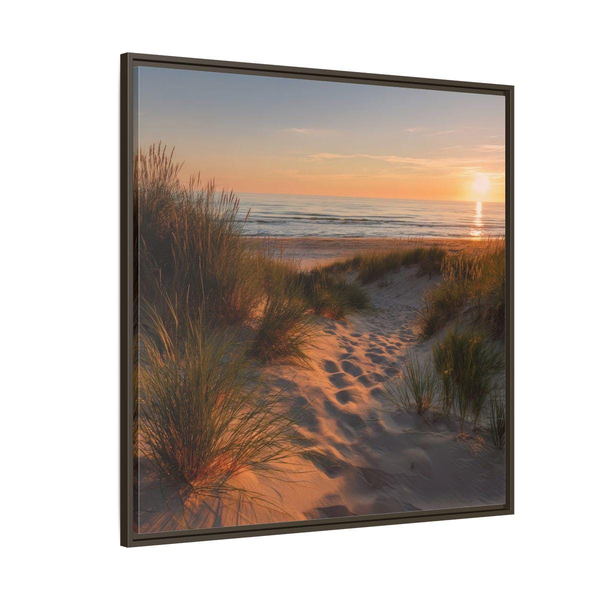Coastal Beach Path Canvas Wall Art - Sunset Dunes Print - Etsy
