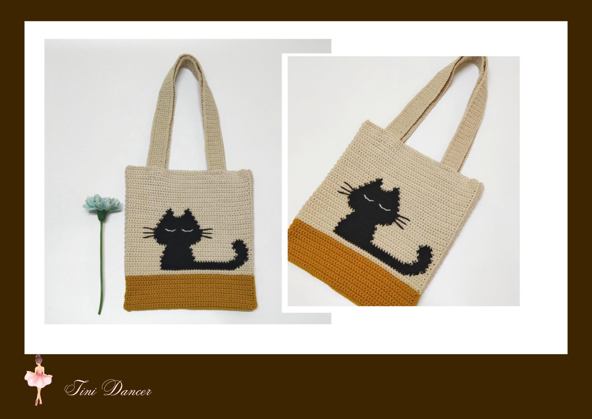 かぎ針編みの猫バッグ - Etsy 日本