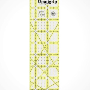Omnigrip 2.5 x 12.5 Inches, Clear Acrylic Quilting Ruler New