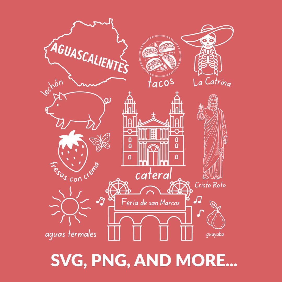 Aguascalientes SVG PNG, Aguascalientes Mexico, Aguascalientes Map ...