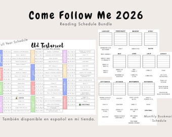 Come Follow Me 2026 Old Testament Reading Schedule (Printable PDF)