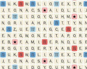 Scrabblebordstof 100% katoen