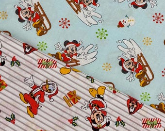 Mickey Mouse and Friends Christmas Fabrics 100% Cotton