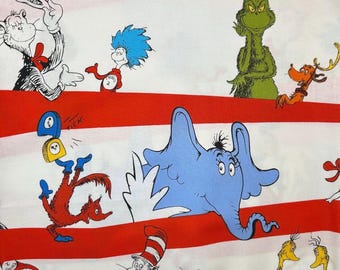 Tkanina Dr. Seussa 100% bawełna