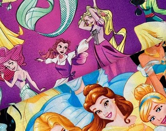 Disney Princess Fabric Collection 100% Cotton