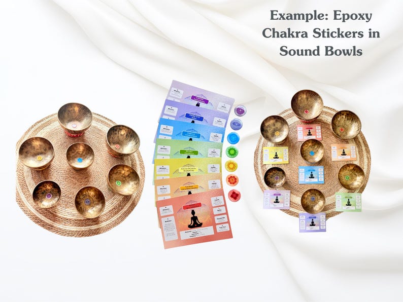 Printable Chakra Stickers | Foil Design | Digital Download | Sound ...