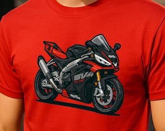Aprilia RSV4 Factory Shirt | 2025 RSV4 Motorcycle T-Shirt for Riders | Aprilia Superbike Tee | RSV4 Gift for Sportbike Fans
