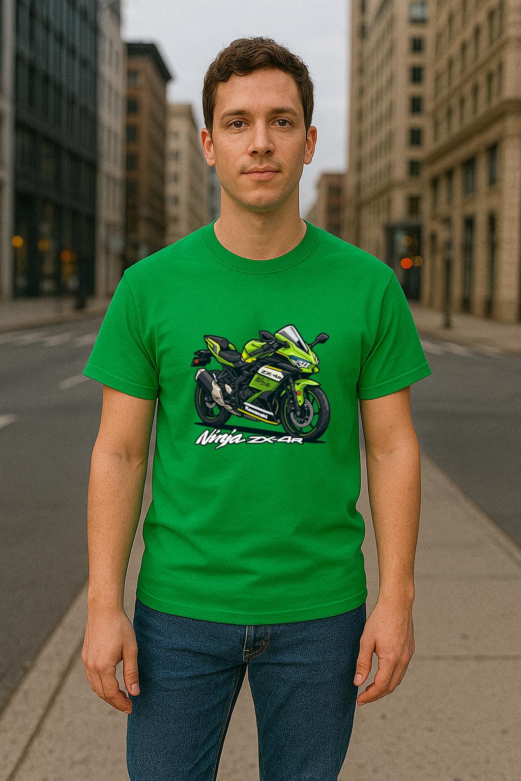 カワサキ Ninja ZX4RR Tシャツ | スポーツバイクライダーTシャツ