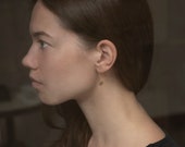 Half circle pendant earrings