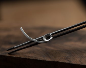 Minimalist Sterling Silver Ear Climber: Handmade Modern Ear Cuff