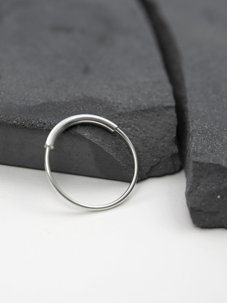 Bridge ring Thin silver ring silver