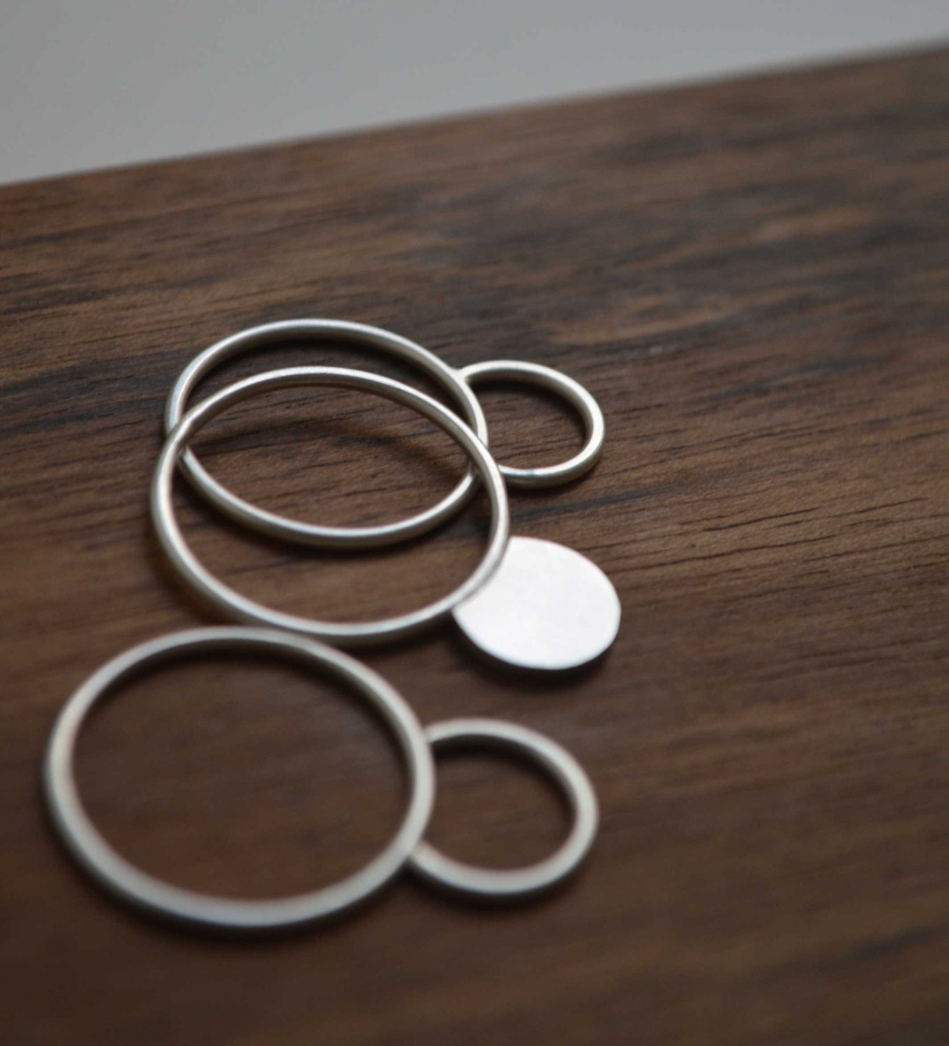 Stackable Ring Set Stacking Silver Rings | Etsy