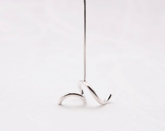 Abstract single earring