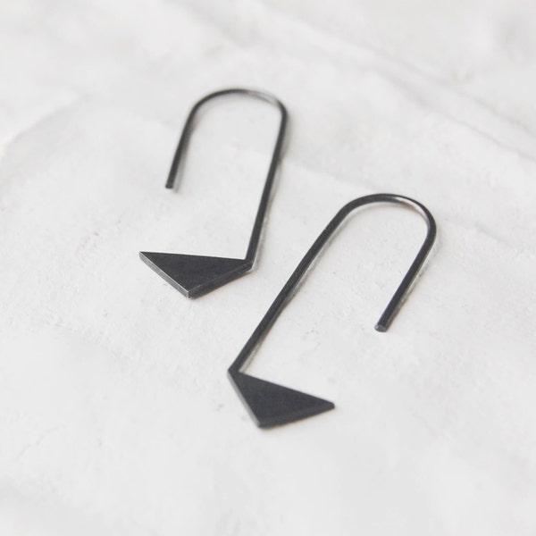 Triangle ear threader earrings