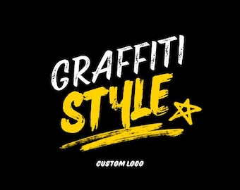 Street Style Graffiti Logo Templates: Editable Business Branding Designs