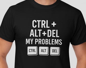 STRG + ALT + ENTF T-Shirt | Lustiges Tech Shirt für Gamer & Geeks | Nerd Humor Geschenk Tee